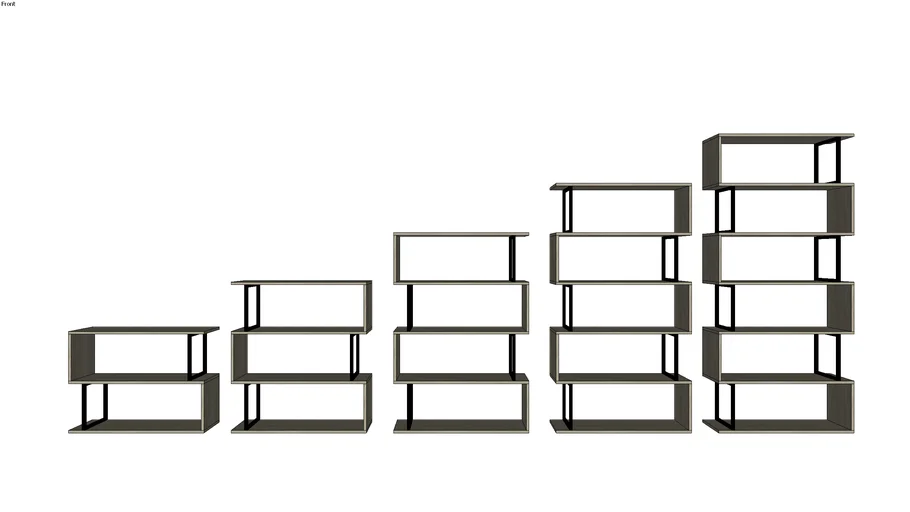 AMELIA Modern Minimal Modular Display Shelves | 3D Warehouse