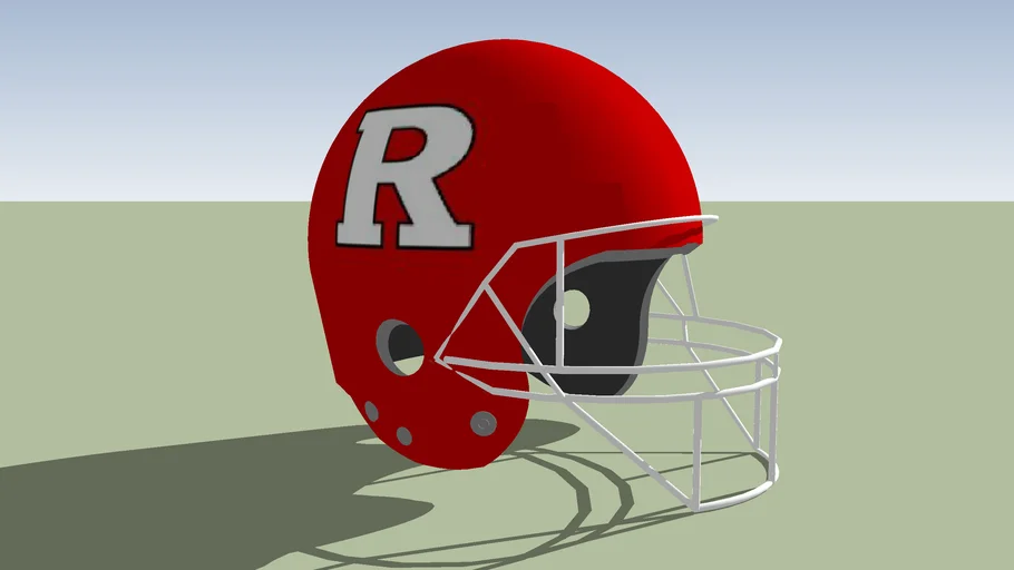 Rutgers football helmets throughout the years