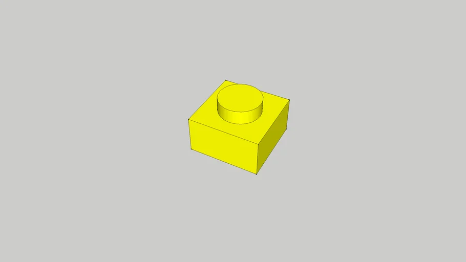 Basic Lego Flat (yellow)