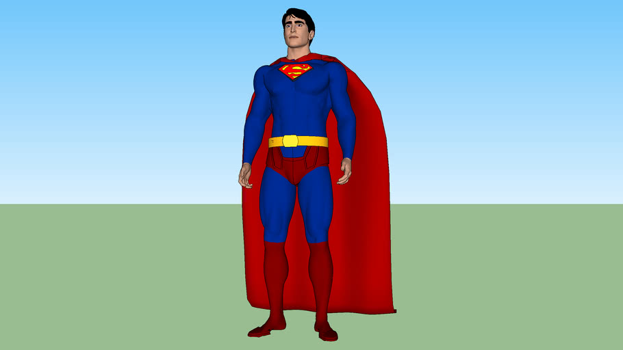 Super Man monted by Tower man