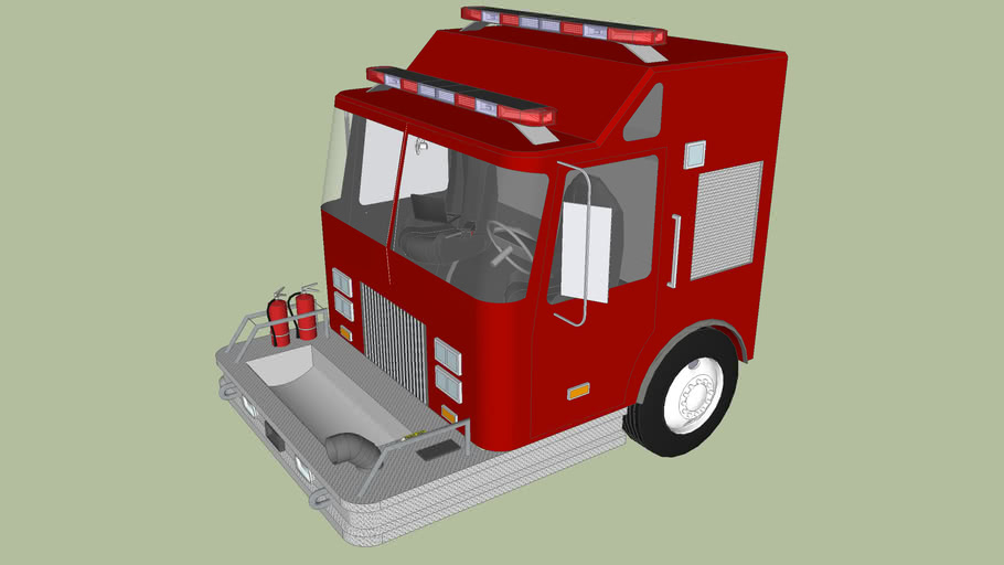 Pierce Fire Truck Cab | 3D Warehouse