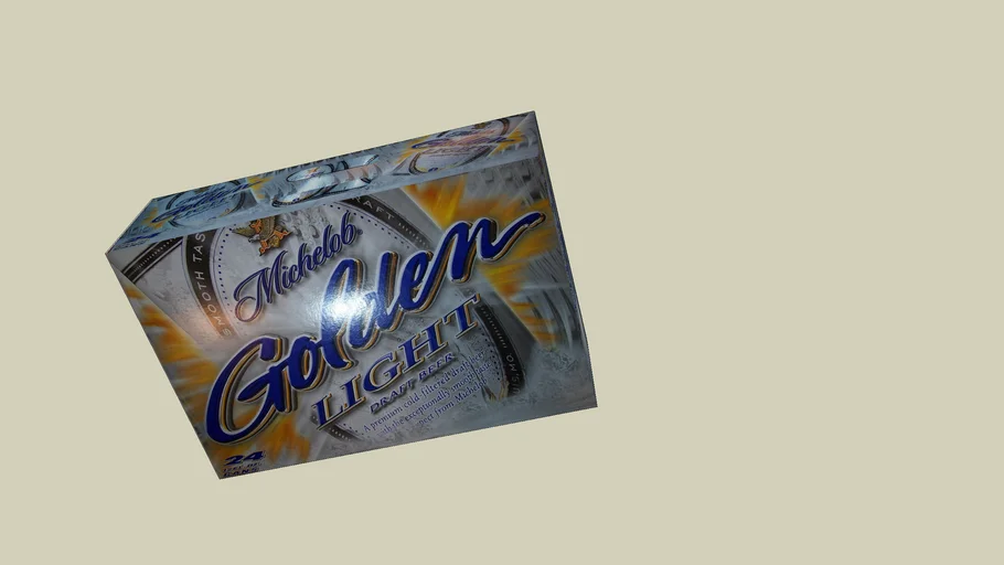 Case Of Michelob Golden Light Beer 3d Warehouse