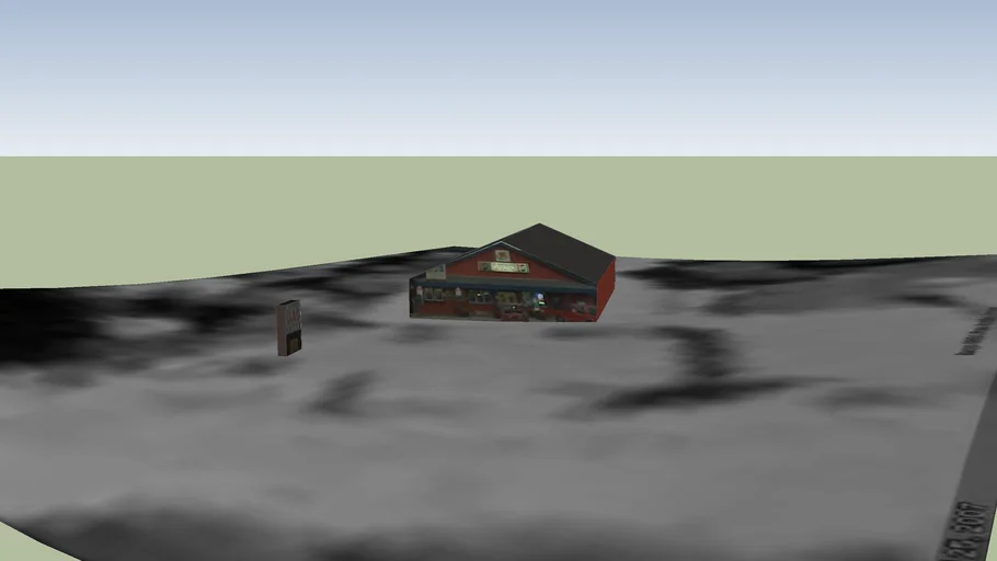 Brooks maine gas station 3D Warehouse