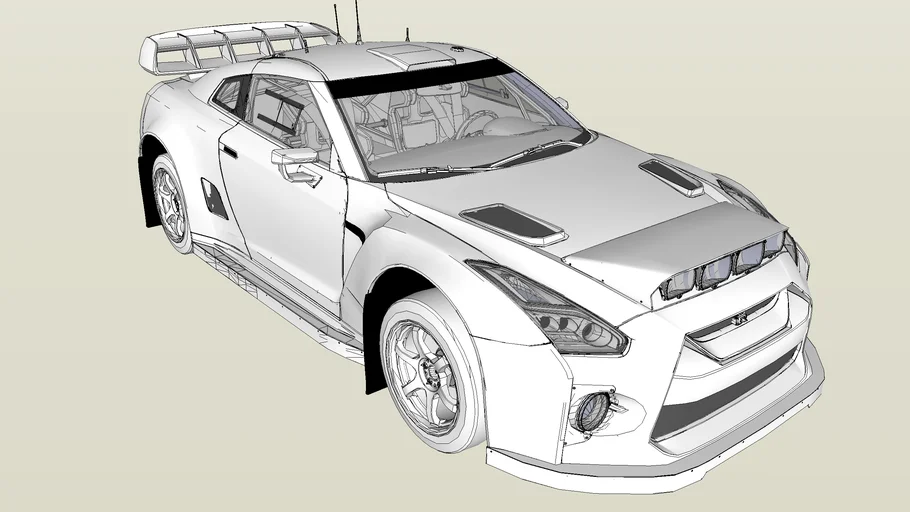  Coche de rally Nissan GT-R