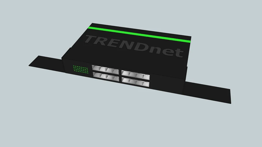 TrendNet TEG-S16Dg 16 port gigabit ethernet switch with rack mounting ta