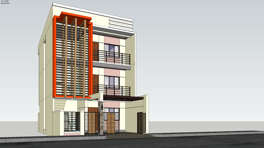 3 storey apartment building design