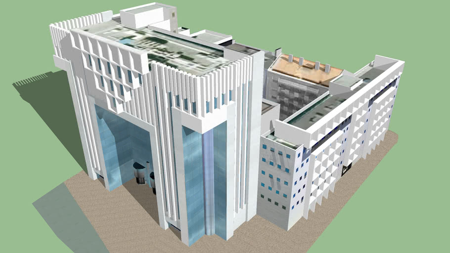 Modelo 3D do Edifício Amoreiras Square - Building