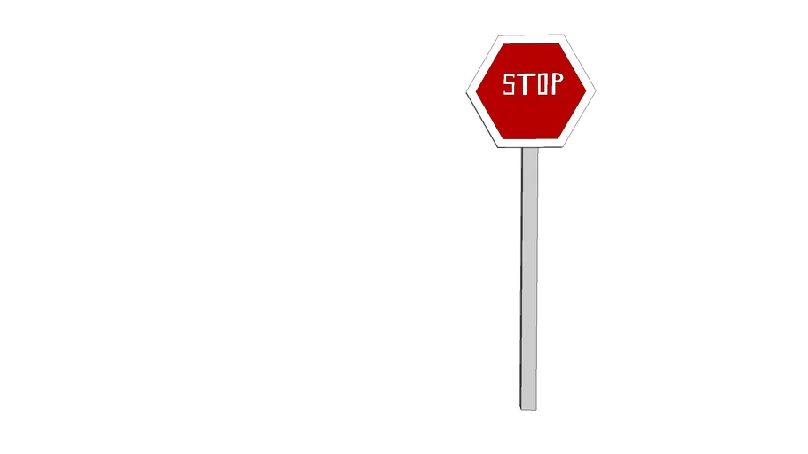 stop sign | 3D Warehouse