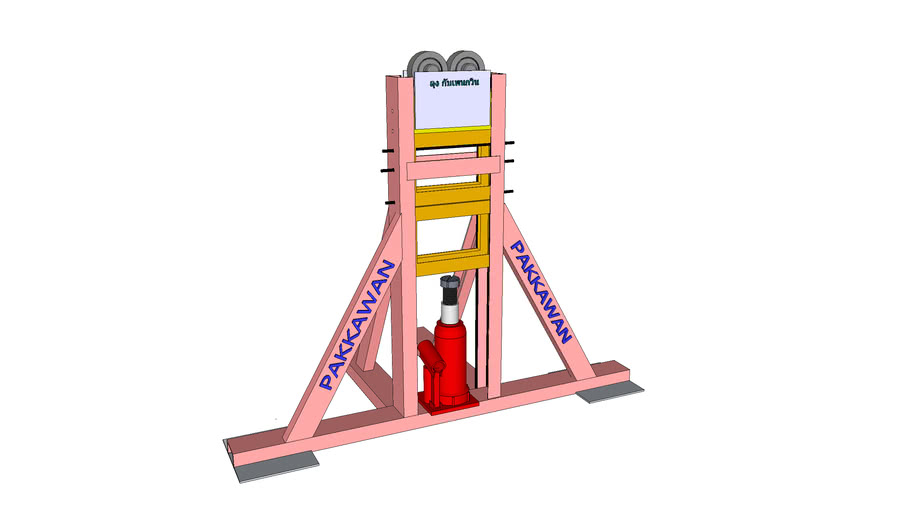 10 Tons Cable drum stand 3D Warehouse