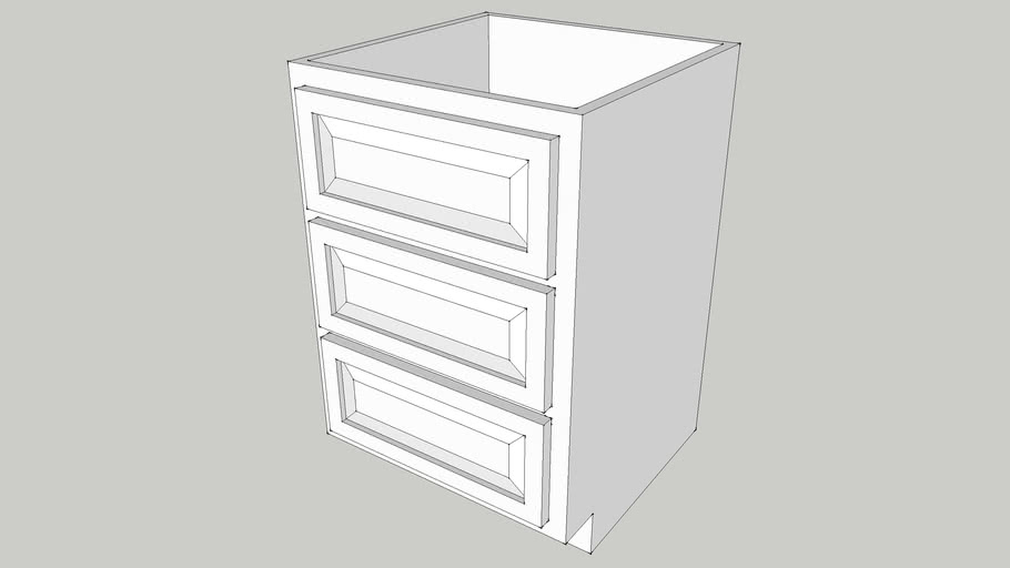 24 in  Drawer Base Cabinet