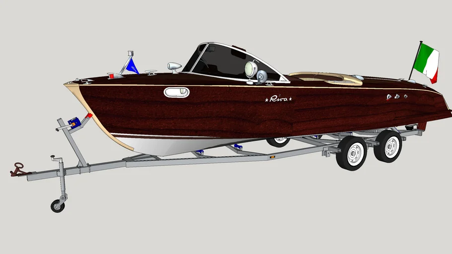 Riva yacht with Trailer