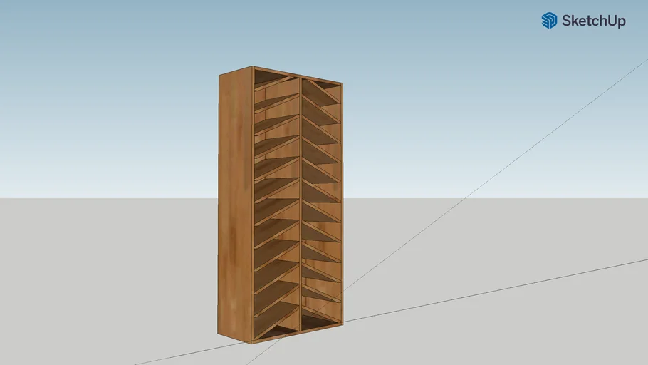 herringbone wine rack | 3D Warehouse