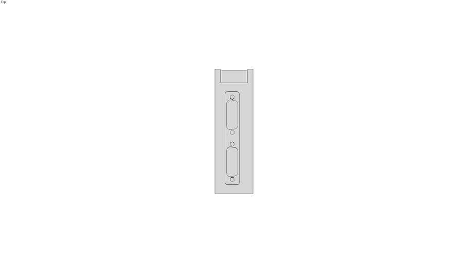 Dual 15 Pin Sub D Connector Input 3d Warehouse