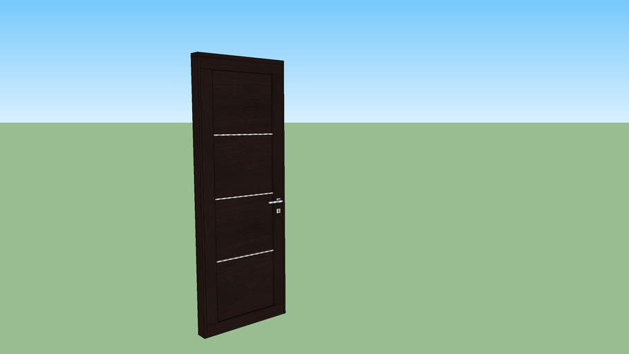 Porta interna in legno wenge | 3D Warehouse