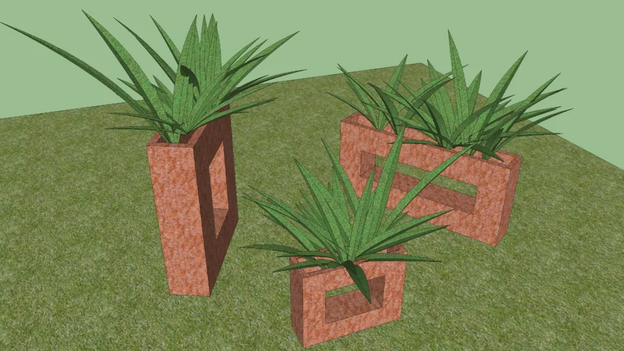 modern flower pots