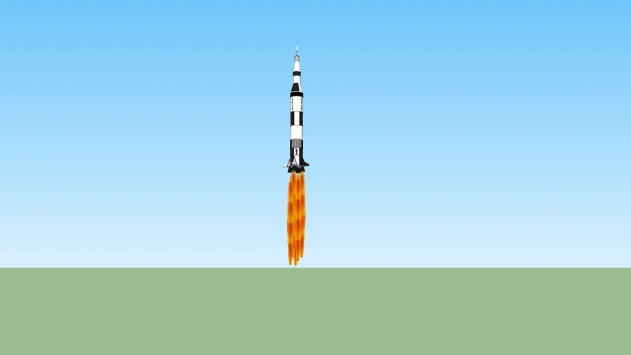 saturn v rocket take off!!!!!!!!! 3D Warehouse