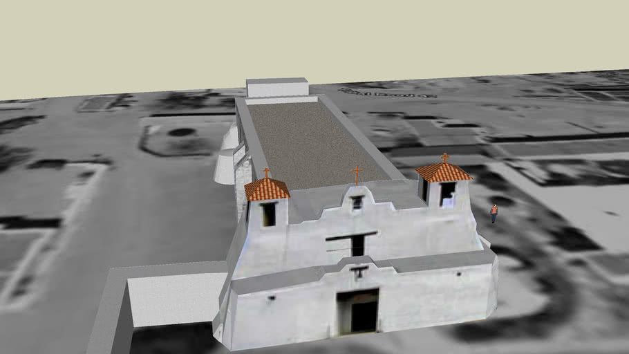 San Agustin Mission Church, Isleta Pueblo 3D Warehouse