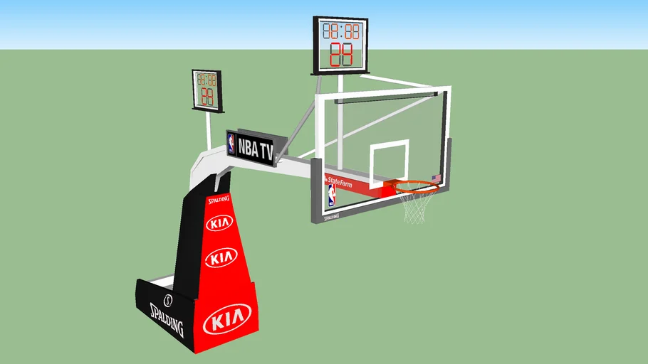 NBA Basketball Hoop 3D model