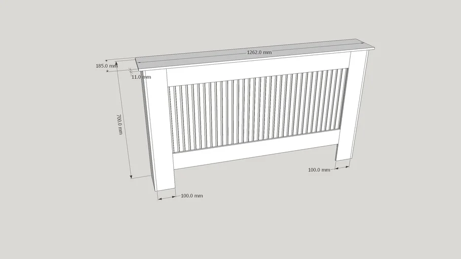 Radiator Cover 3D Warehouse