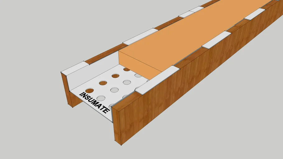 timber-frame-house-floor-insulation-tray-3d-warehouse