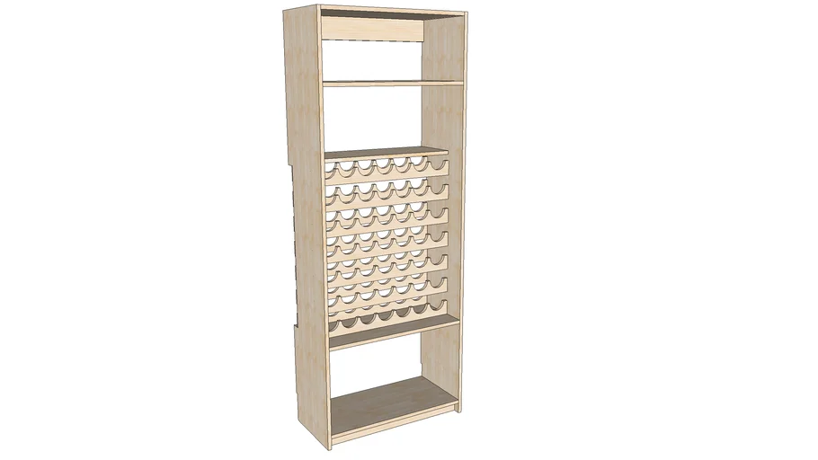 Pine Wine Rack | 3D Warehouse