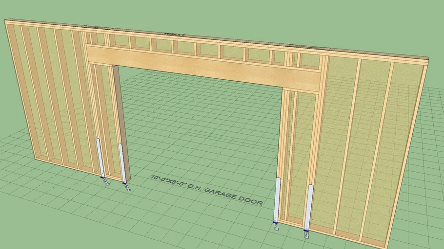 Garage Portal Frame With Holdowns 3d Warehouse 0410