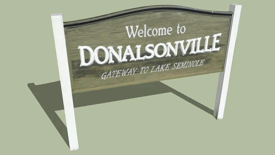 Sign Donalsonville, 3D Warehouse