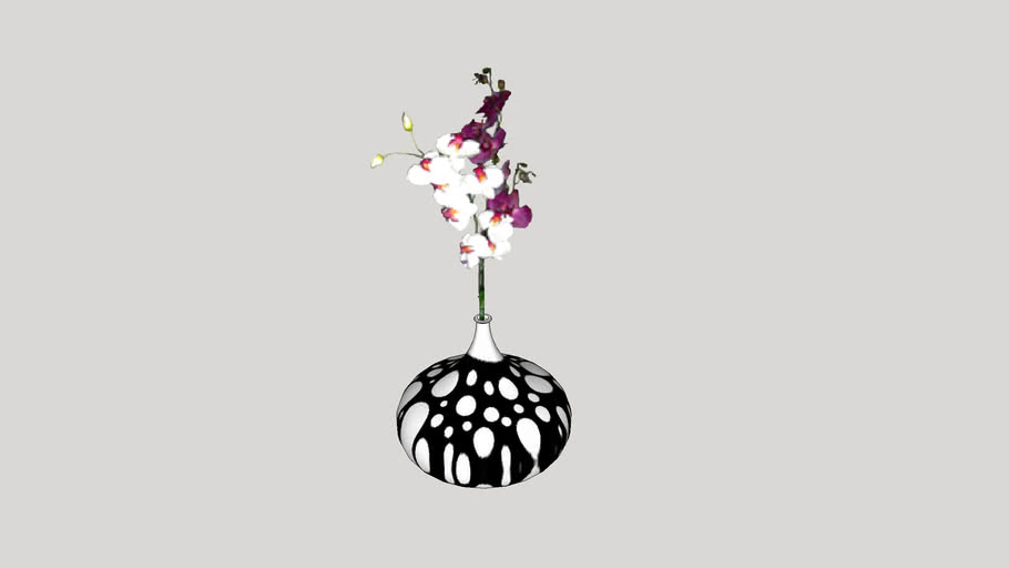 Black and White Vase 3D Warehouse