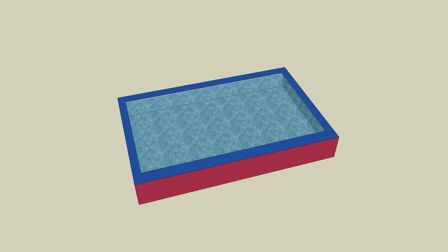 Red And Blue Pool | 3D Warehouse