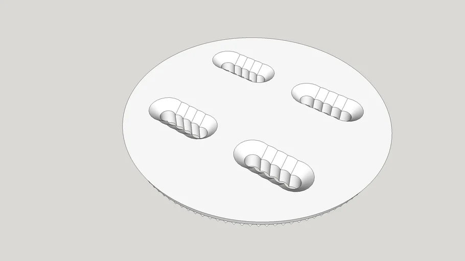 Snowboard binding disc 3D Warehouse
