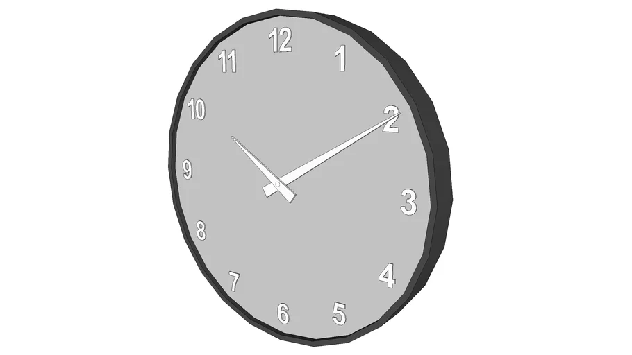 wall clock 3D Warehouse