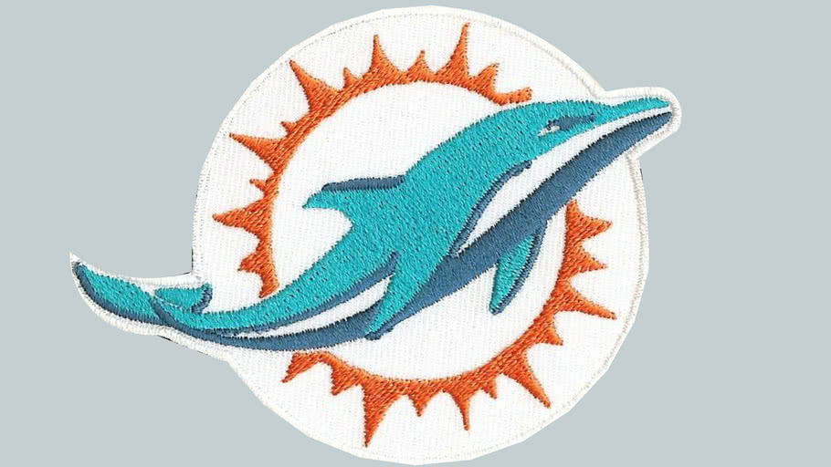 miami dolphins logo patch