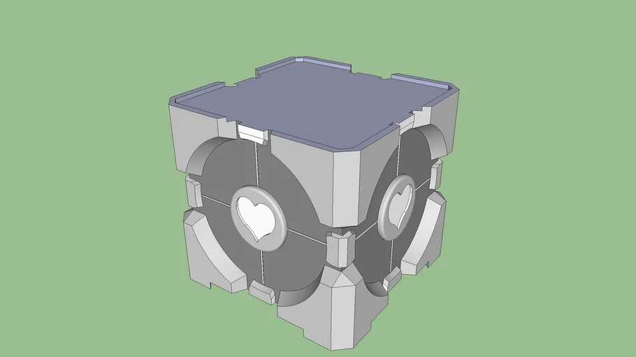 Weighted Companion Cube Side Table | 3D Warehouse