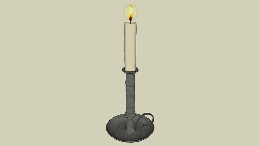 Wax candle 3D Warehouse