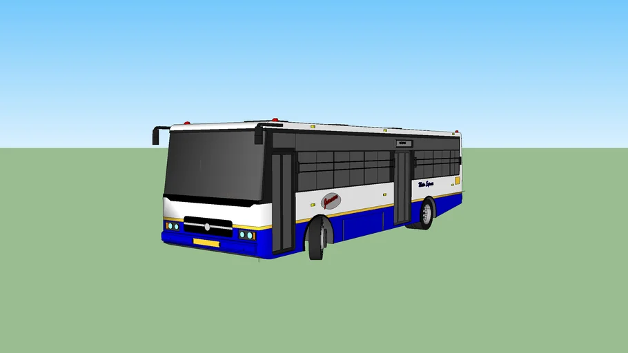 TSRTC metro bus | 3D Warehouse