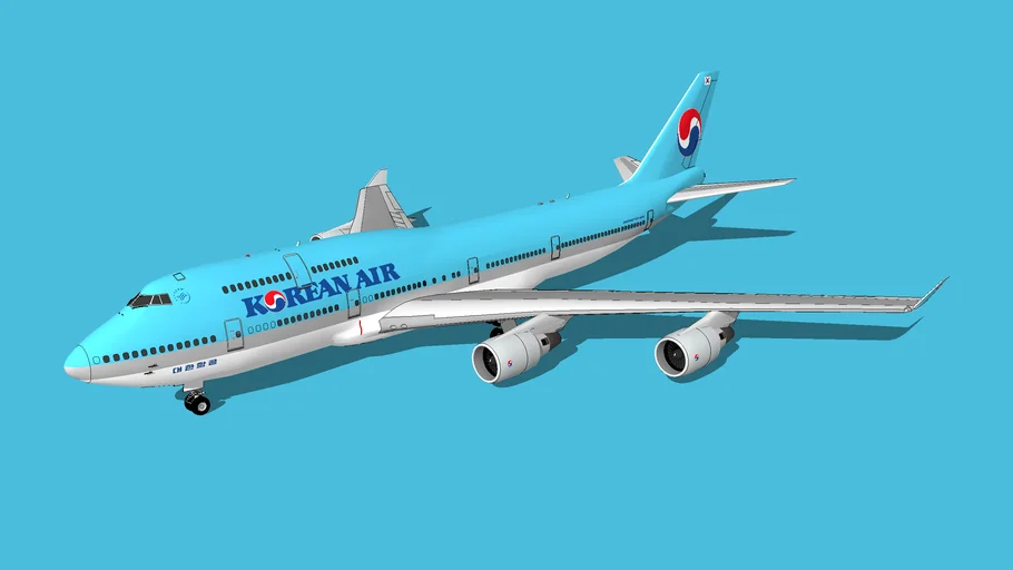 Korean Air (대한항공) Boeing 747-4B5 | 3D Warehouse