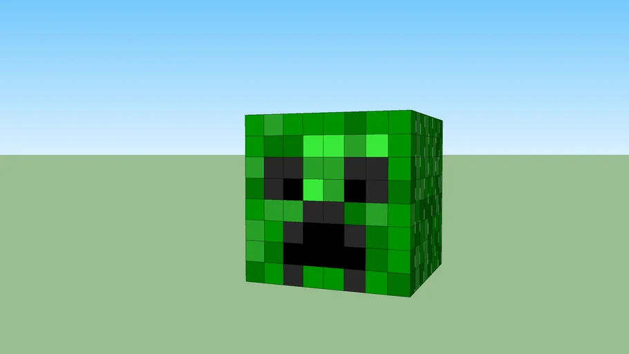 3d minecraft creeper