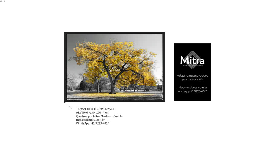ARV0046 - 130_100 l Quadro Árvores l Mitra Quadros Personalizados