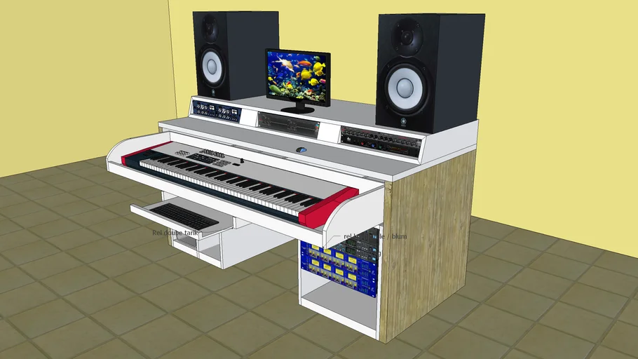 Studio Desk 3D Warehouse