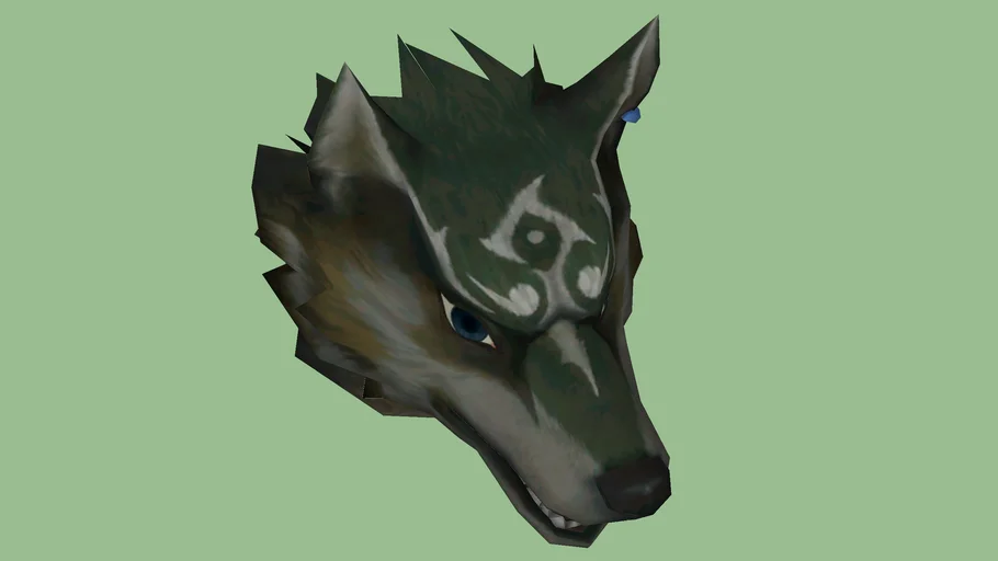wolf head (for another project)