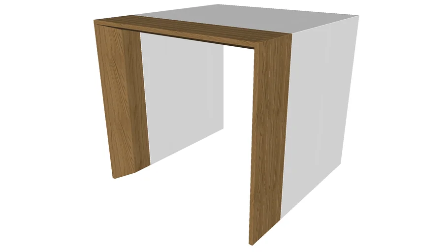 Beckenham Side Table in Natural Oak by Modloft | 3D Warehouse