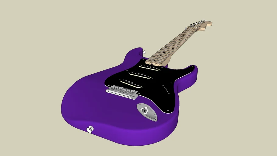 purple guitar | 3D Warehouse