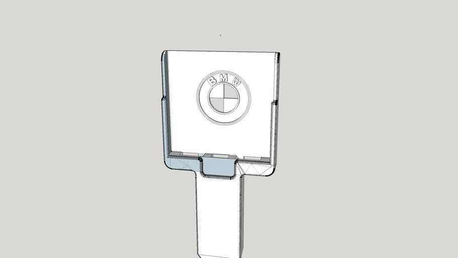 Phone holder with charging for BMW i3 cupholder mounts. 3D Warehouse