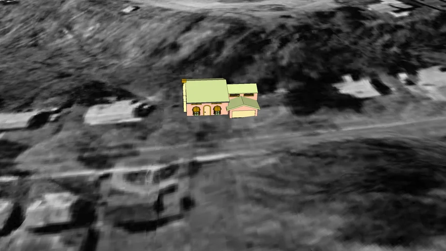 The Simpson's house Springfield 3D Warehouse