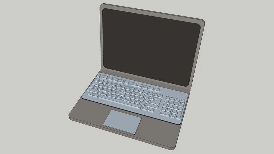 Laptop 3D Black