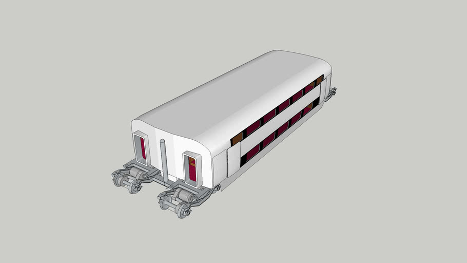 TGV SNCF duplex DD bistro trailer car ver 1
