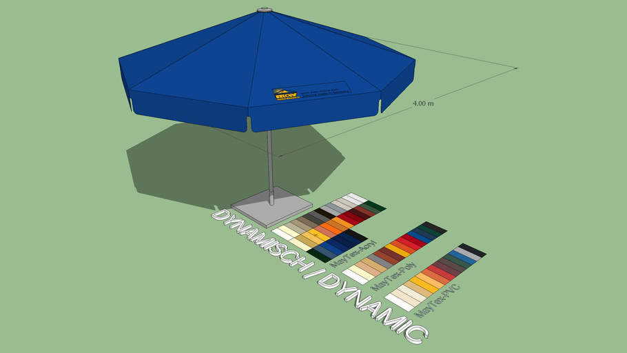 May Filius 4m Round Market Umbrella