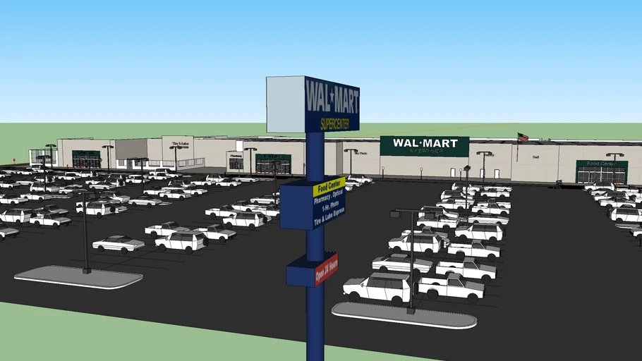 Walmart Supercenter 3D Warehouse