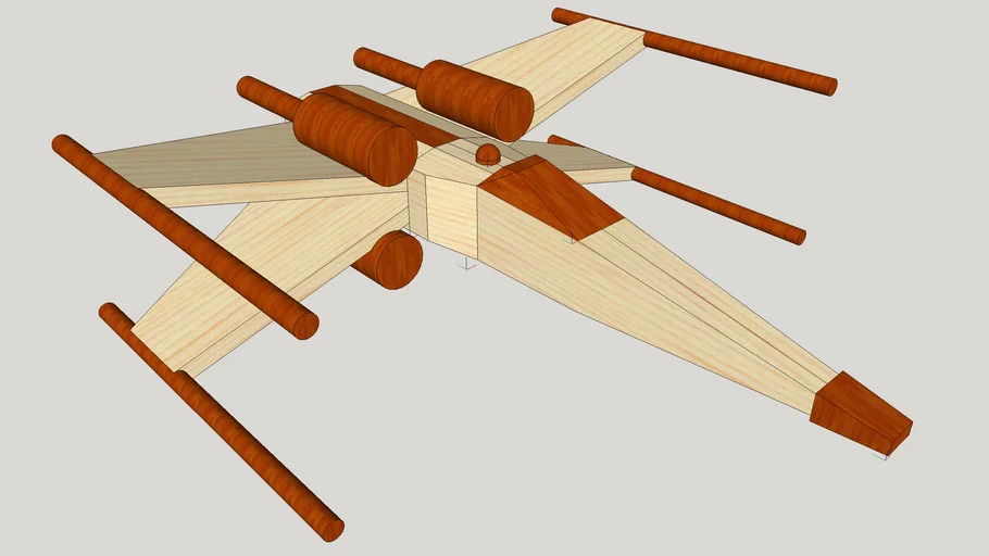 Timber XWing Fighter 3D Warehouse
