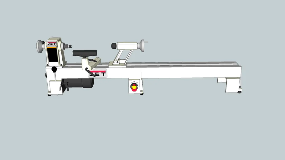 Jet JML 1014I mini lathe and JMLBE bed extension 3D Warehouse